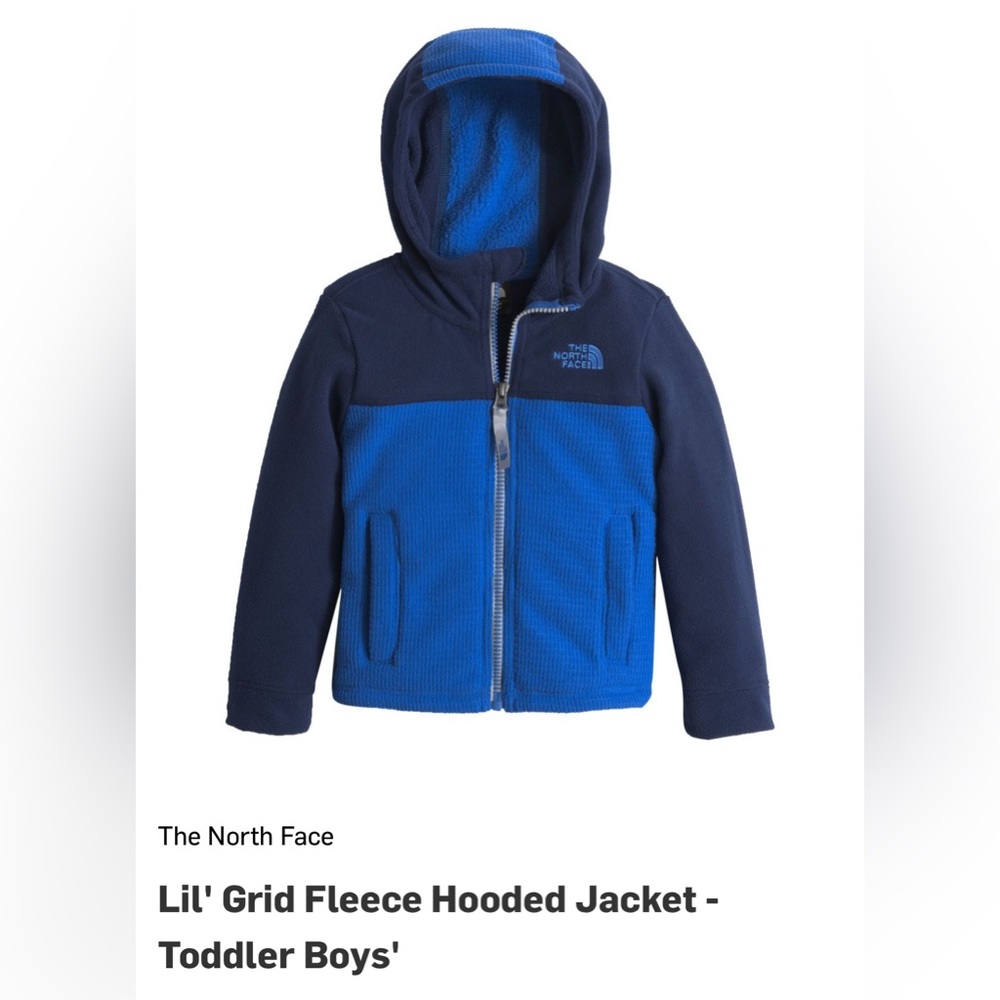 The North Face
Lil' Grid Fleece Hooded Jacket - Toddler Boys' (3T)